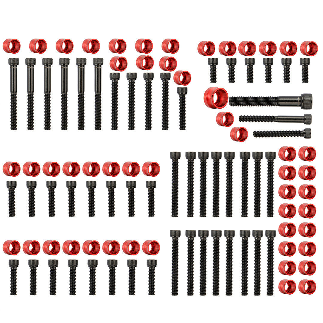 Engine Bolt & Head Toppers Caps Bolt Covers Hardware Full Kit for 2004-later Harley Sportster