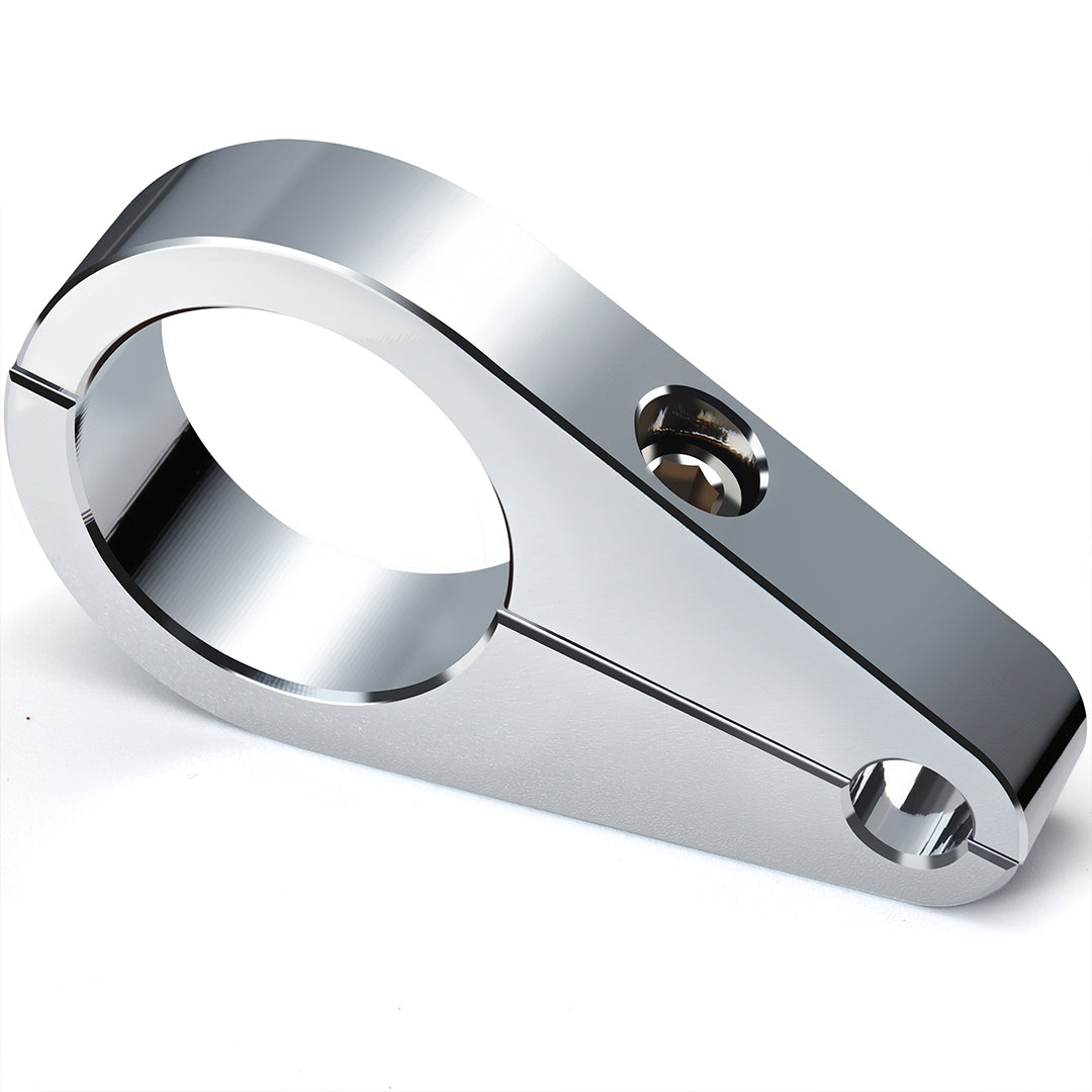 1.125"/1.375" Universal Motorcycle Handlebar or Frame Mount Clutch Throttle Cable Clamp or Brake Line Clips Single Hole