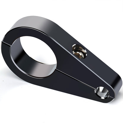 1.125"/1.375" Universal Motorcycle Handlebar or Frame Mount Clutch Throttle Cable Clamp or Brake Line Clips Single Hole