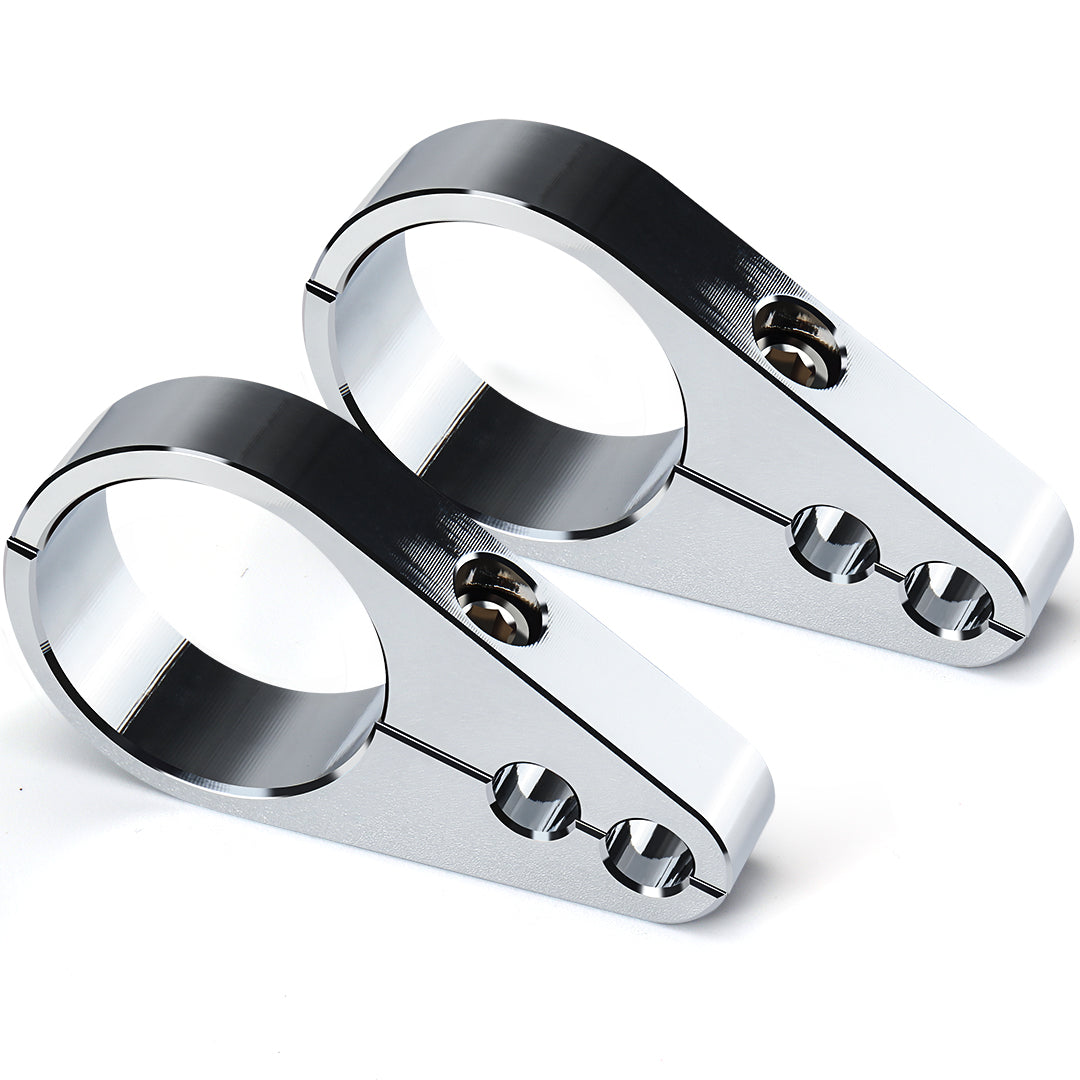 1.25" Universal Motorcycle Handlebar or Frame Mount Clutch Throttle Cable Clamp or Brake Line Clips Single Hole