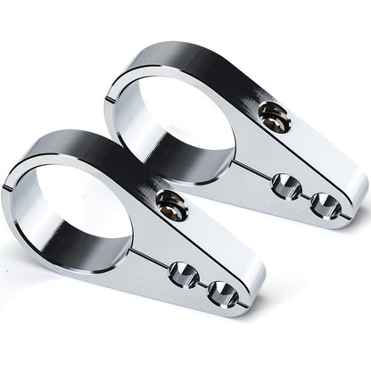 1.25" Universal Motorcycle Handlebar or Frame Mount Clutch Throttle Cable Clamp or Brake Line Clips Single Hole