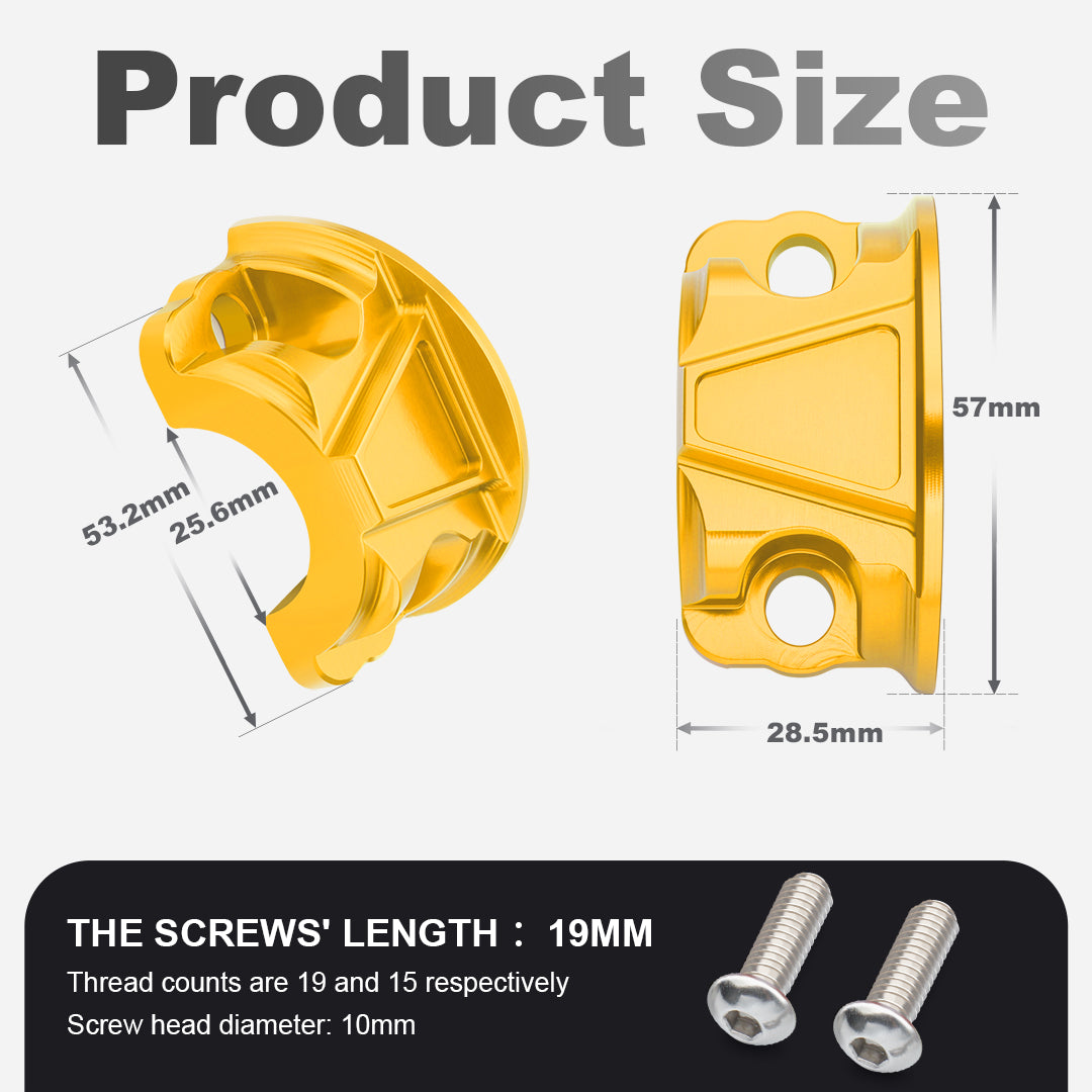 Clutch Brake Perch Clamp Halves for 1996-Later Harley