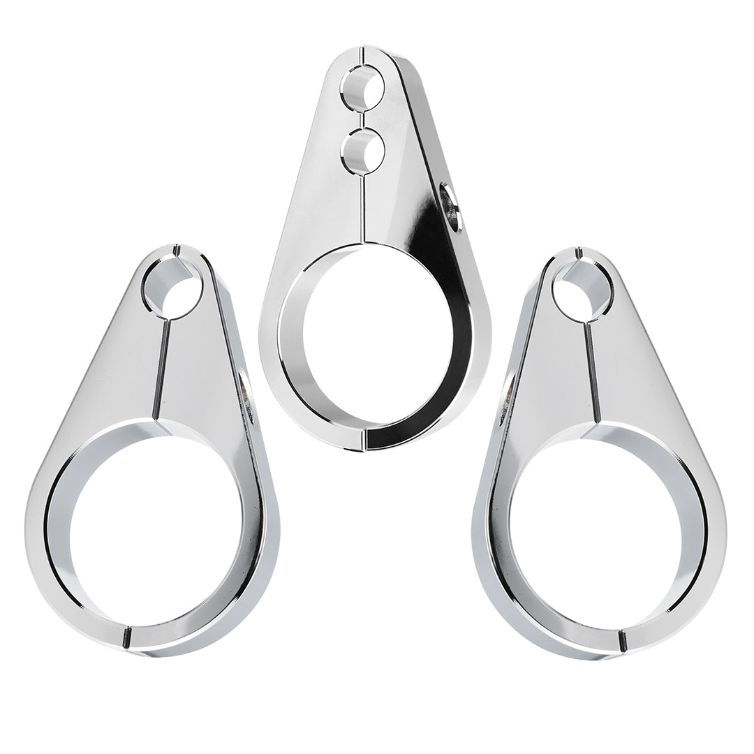 1.25" Universal Motorcycle Handlebar or Frame Mount Clutch Throttle Cable Clamp or Brake Line Clips Single Hole