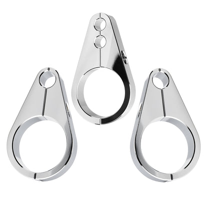 1.25" Universal Motorcycle Handlebar or Frame Mount Clutch Throttle Cable Clamp or Brake Line Clips Single Hole