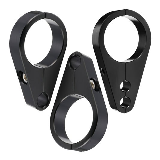 1.25" Universal Motorcycle Handlebar or Frame Mount Clutch Throttle Cable Clamp or Brake Line Clips Single Hole