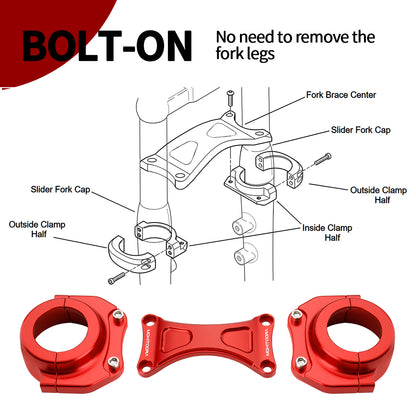 49mm Front Fork Brace for 2018-Later Harley Softail
