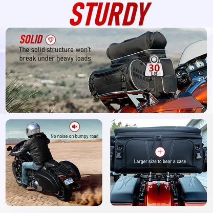 Detachable Two-Up Luggage Rack Rear Mounting Rack for 2009-Later Harley Touring