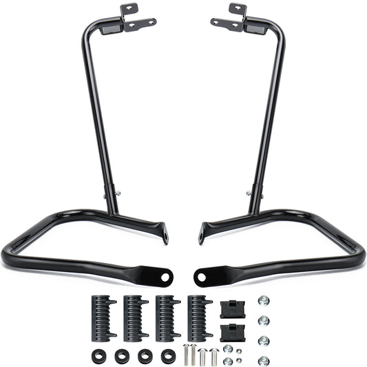 Rear Saddlebag Bracket Guard Bars for 2014-Later Harley Touring