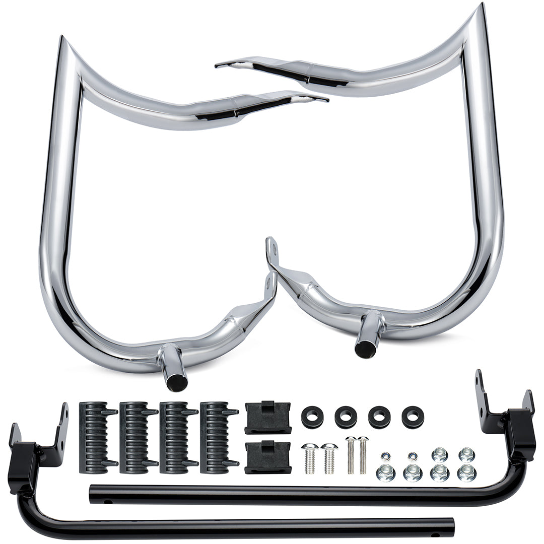 1.25" Saddlebag Guard Rear Crash Bars for 2023-Later Harley Touring