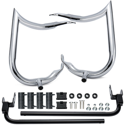 1.25" Saddlebag Guard Rear Crash Bars for 2023-Later Harley Touring