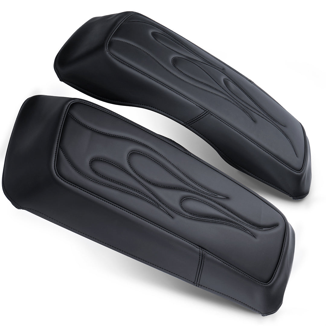 Saddlebag Lid Microfiber Leather Covers for 1993-2013 Harley Touring