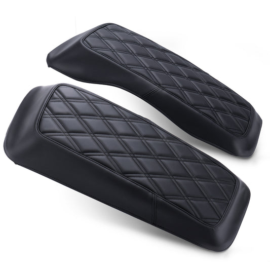 Saddlebag Lid Microfiber Leather Covers for 1993-2013 Harley Touring