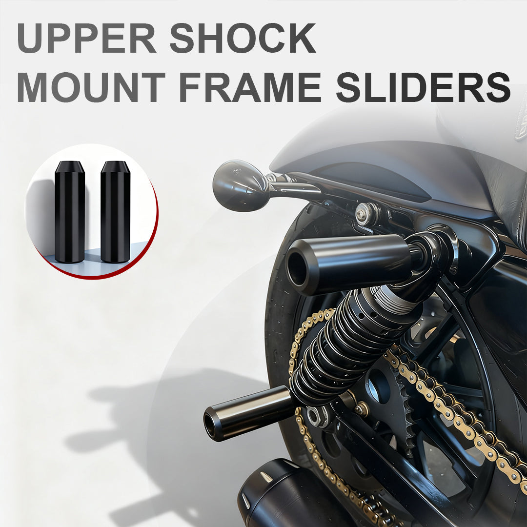 5.98" Upper Shock Mount Guard Frame Sliders Anti Crash Protector for 2004-2022 Harley Sportster