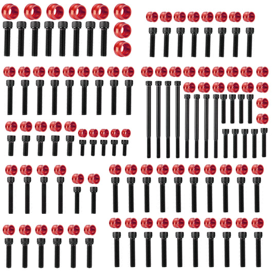 Engine Bolt & Head Toppers Caps Bolt Covers Full Kit Hardware for Harley 2017-Later Touring/Softail