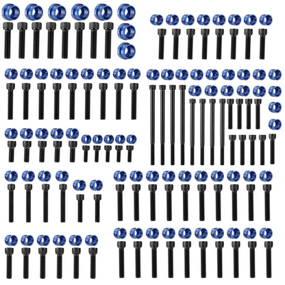 Engine Bolt & Head Toppers Caps Bolt Covers Full Kit Hardware for Harley 2017-Later Touring/Softail