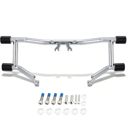 Universal Front Engine Guard Highway Peg Two-Step Crash Bar for 2014-Later Harley Touring