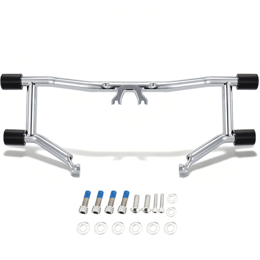 Universal Front Engine Guard Highway Peg Two-Step Crash Bar for 2014-Later Harley Touring