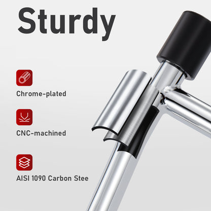 Universal Front Engine Guard Highway Peg Two-Step Crash Bar for 2014-Later Harley Touring