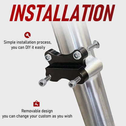 Front Fender Spacer Bracket Relocator Riser Kit for 1986-2017 Harley Softail