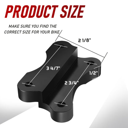 Front Fender Spacer Bracket Relocator Riser Kit for 1986-2017 Harley Softail