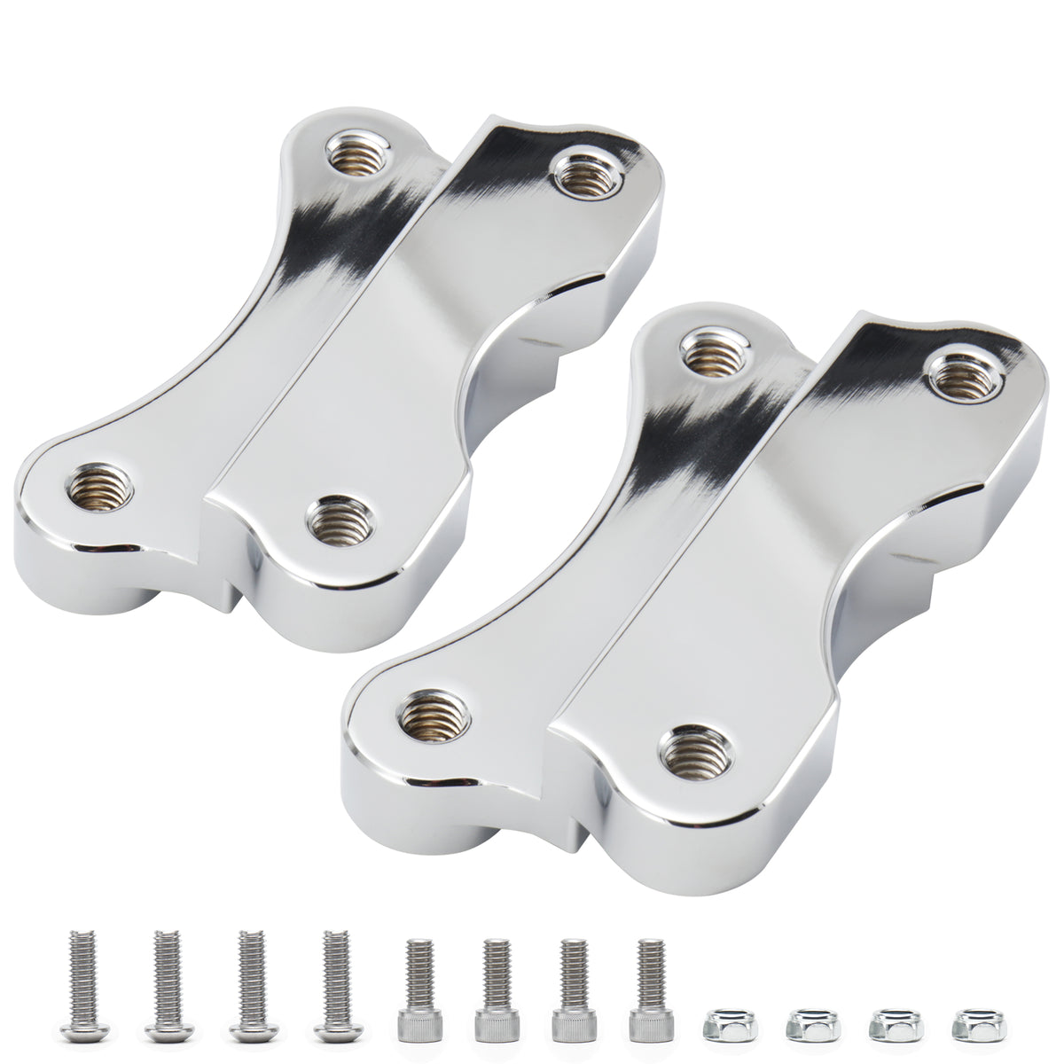 Front Fender Spacer Bracket Relocator Riser Kit for 1986-2017 Harley Softail