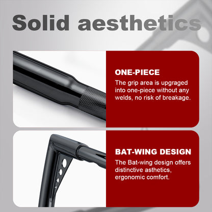 10"/12”/14" Rise Ape Hangers 1.25” Fat 1" Clamp Handlebar Z Bars for 1994-Later Harley Sportster/Dyna/Softail