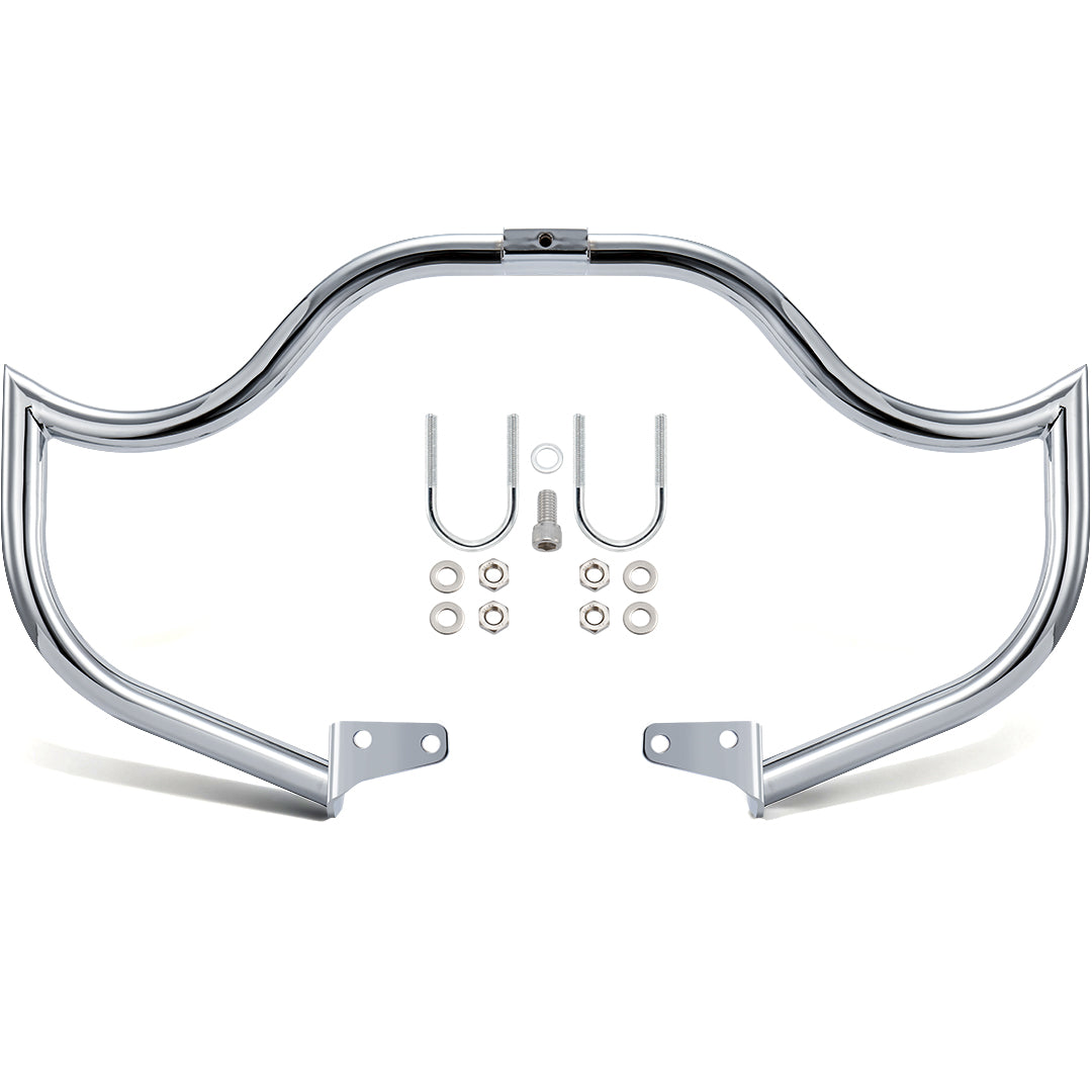 Meathook or Mustache Engine Guard Highway Crash Bar 1.5" Fat for 2006-2017 Harley Dyna