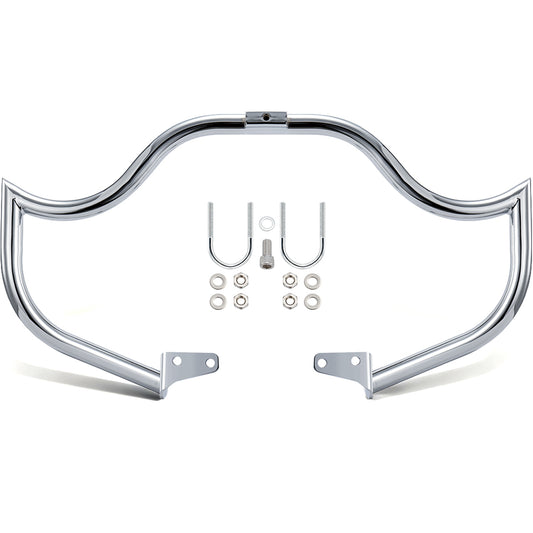Meathook or Mustache Engine Guard Highway Crash Bar 1.5" Fat for 2006-2017 Harley Dyna