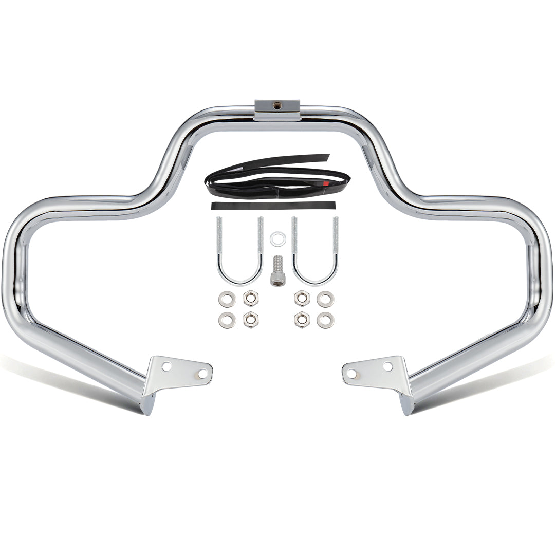 Meathook or Mustache Engine Guard Highway Crash Bar 1.5" Fat for 2006-2017 Harley Dyna
