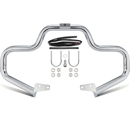 Meathook or Mustache Engine Guard Highway Crash Bar 1.5" Fat for 2006-2017 Harley Dyna