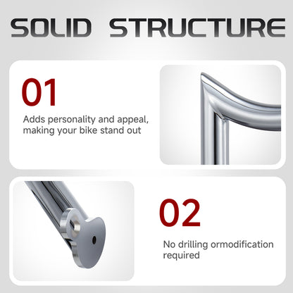 Meathook or Mustache Engine Guard Highway Crash Bar 1.5" Fat for 2009-Later Harley Touring