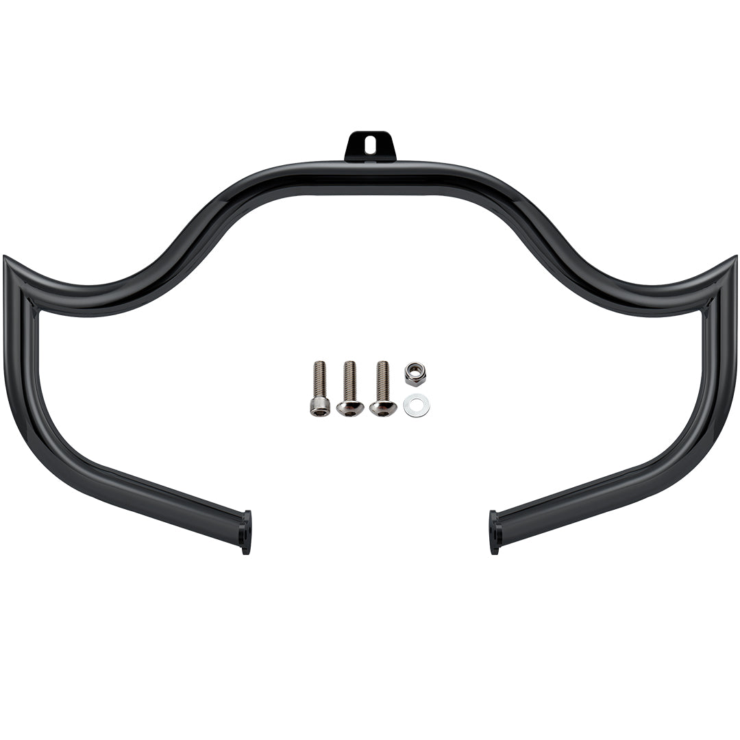 Meathook or Mustache Engine Guard Highway Crash Bar 1.5" Fat for 2000-2017 Harley Softail