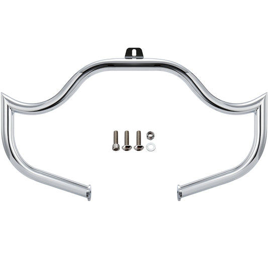 Meathook or Mustache Engine Guard Highway Crash Bar 1.5" Fat for 2000-2017 Harley Softail
