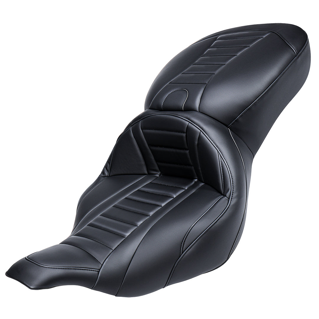 Driver Passenger Seat One-Piece Motorcycle Seats for 1997-2007 Harley Touring