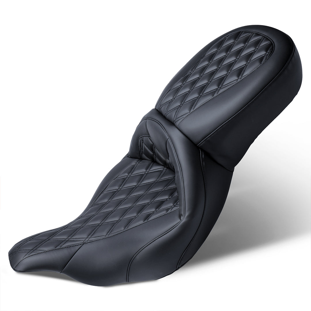 Driver Passenger Seat One-Piece Motorcycle Seats for 1997-2007 Harley Touring