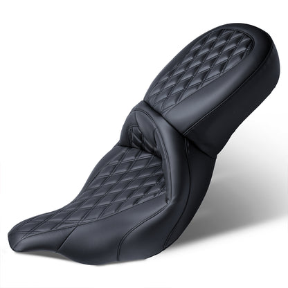 Driver Passenger Seat One-Piece Motorcycle Seats for 1997-2007 Harley Touring