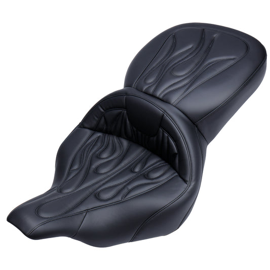Driver Passenger Seat One-Piece Motorcycle Seats for 1997-2007 Harley Touring