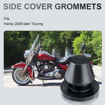 Universal 6pcs Rubber Side Cover Grommets for 2008-Later Harley Touring