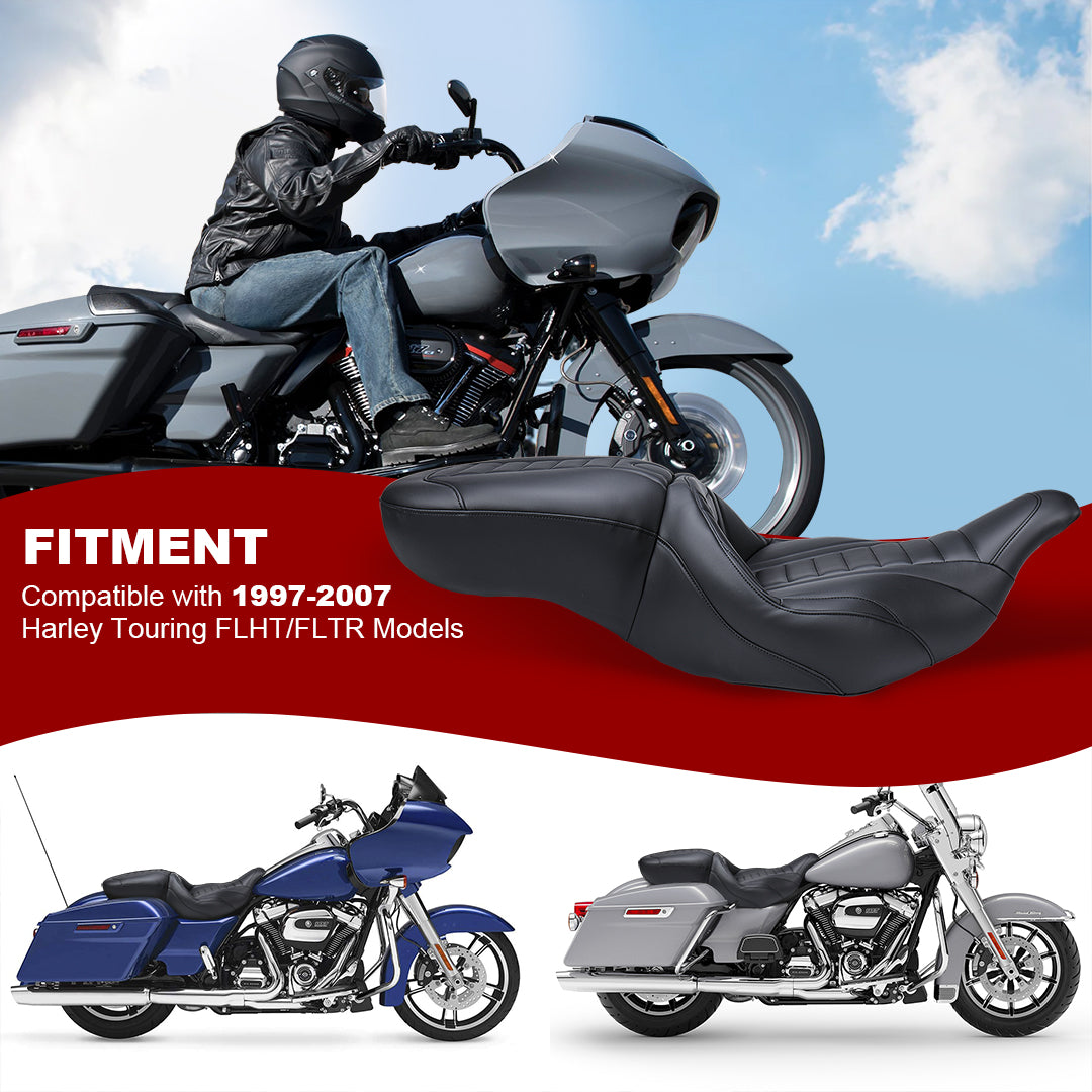 One-Piece Deluxe Seat for 1997-2007 Harley Touring