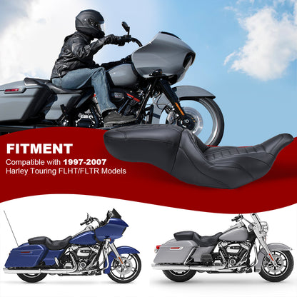 One-Piece Deluxe Seat for 1997-2007 Harley Touring