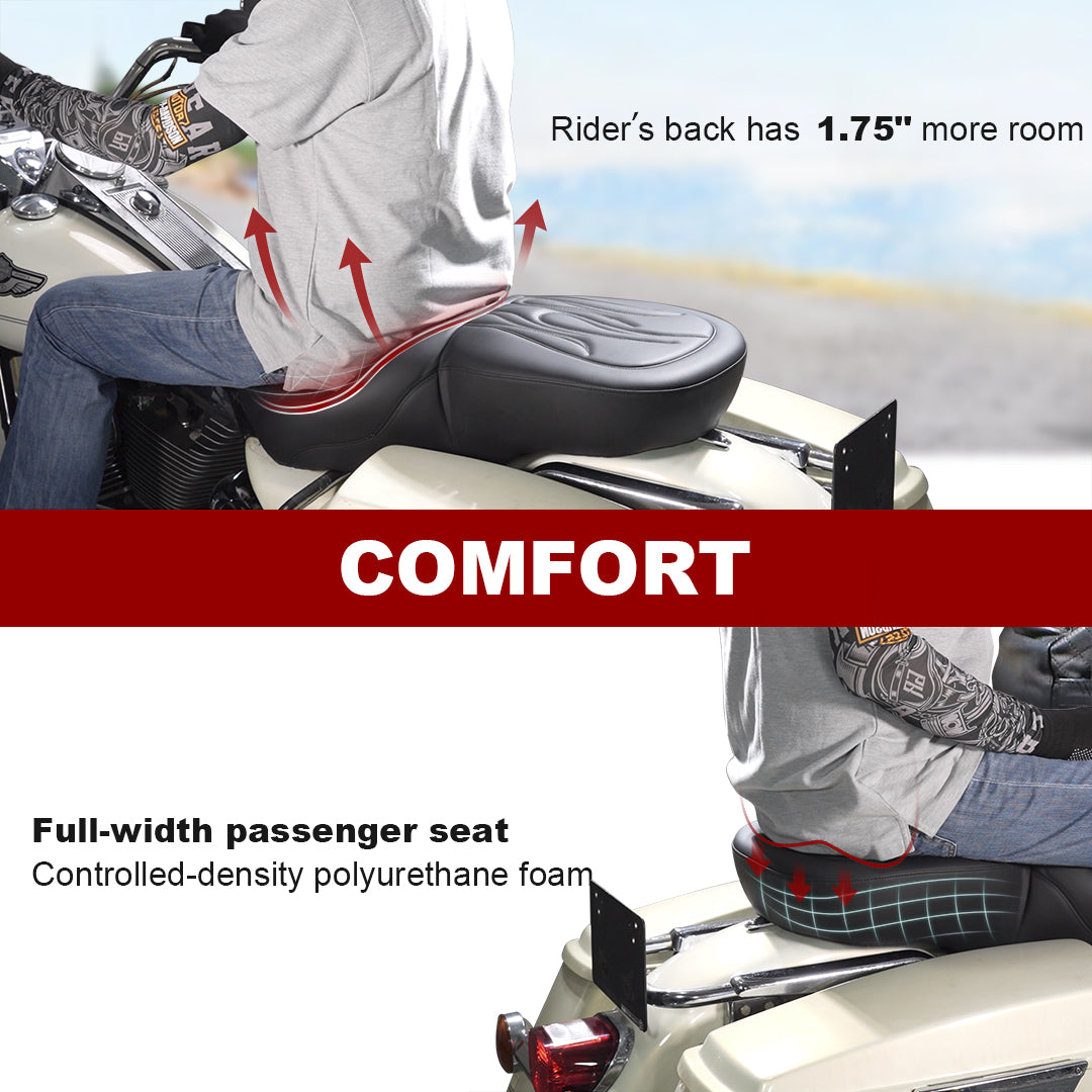 One-Piece Deluxe Seat for 1997-2007 Harley Touring