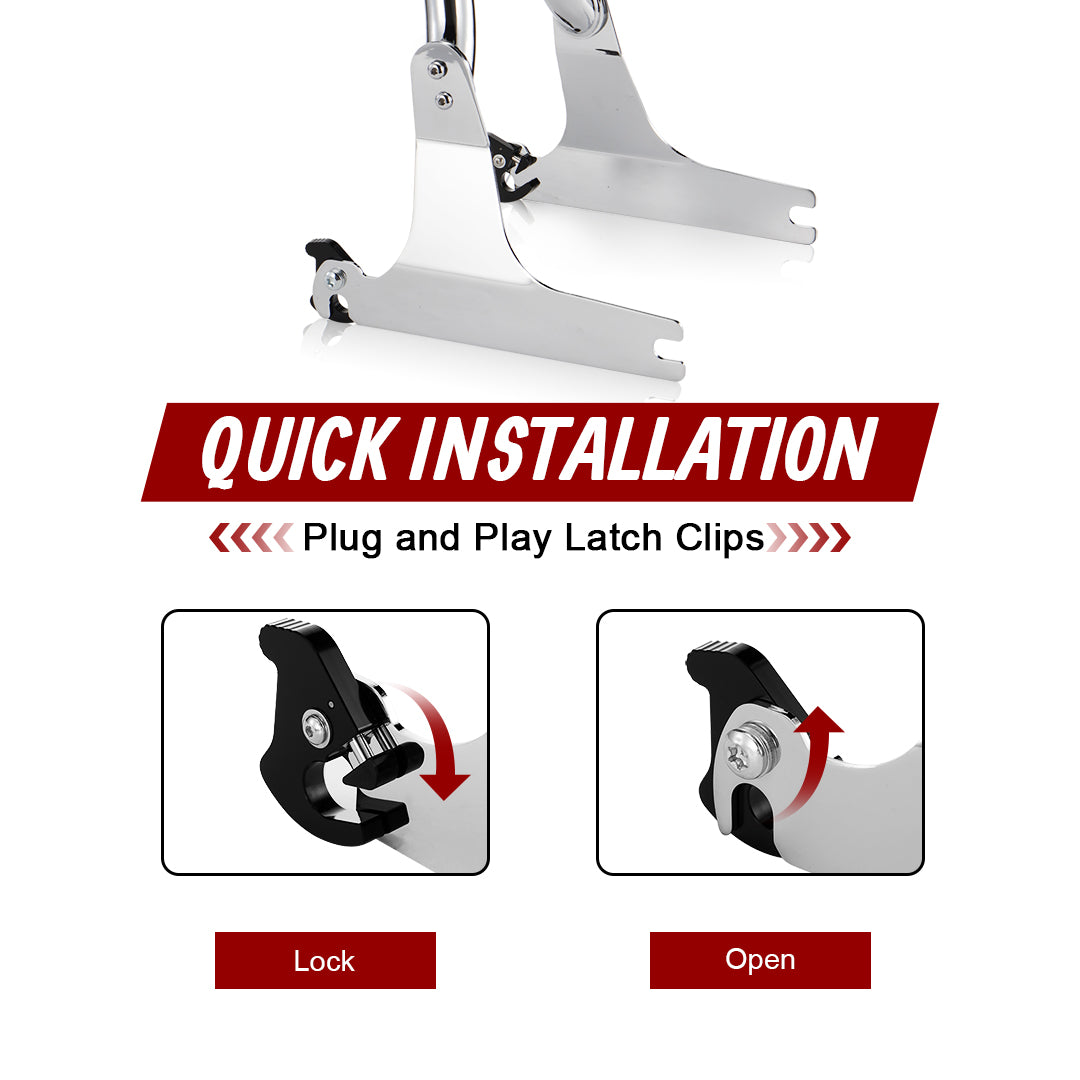 Sissy Bar Detachable Rear Passenger Backrest for 2006-2017 Harley Dyna