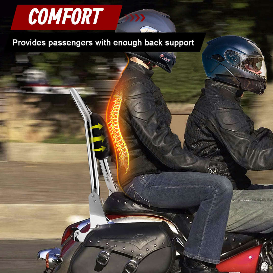 Sissy Bar Detachable Rear Passenger Backrest for 2006-2017 Harley Dyna