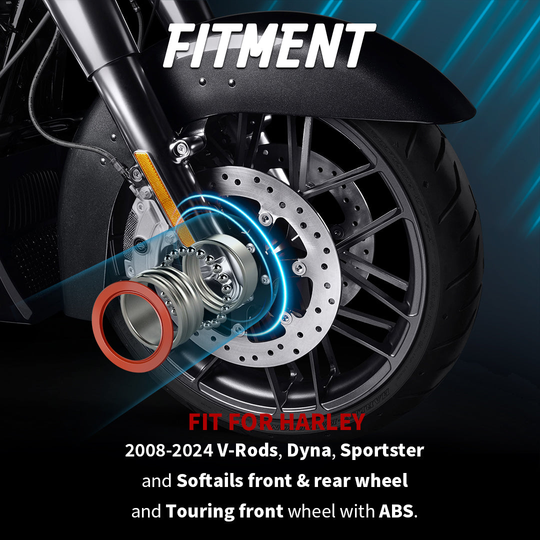 25mm Wheel Bearings Kit for 2008-2024 Harley with ABS