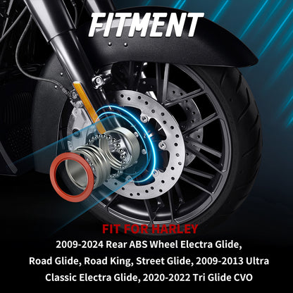 25mm Front/Rear Wheel Bearing Kit for 2009-2024 Harley Touring with ABS