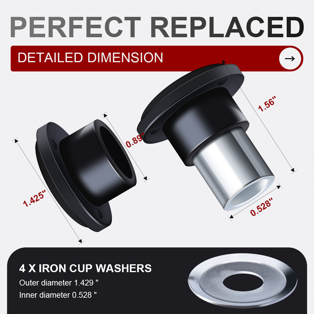 Handlebar Riser Bushings Damper Kit | Fits 1983-2026 Touring & 2018-2026 Softail