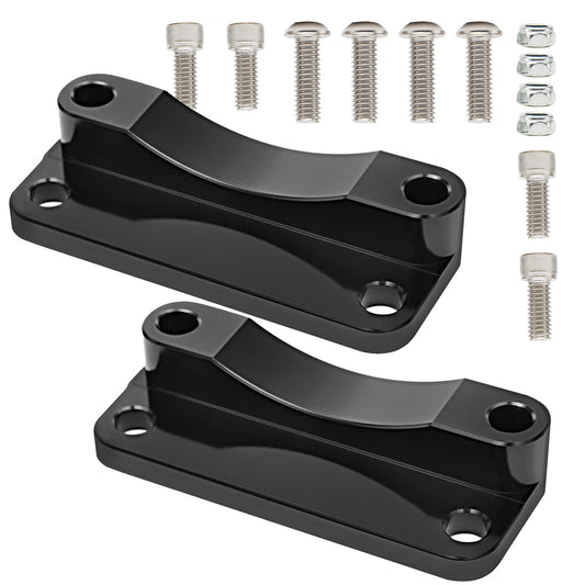 Front Fender Spacer Bracket Relocator Kit 20mm Lift Riser for 1993-2013 Harley Touring with 21" Wheel