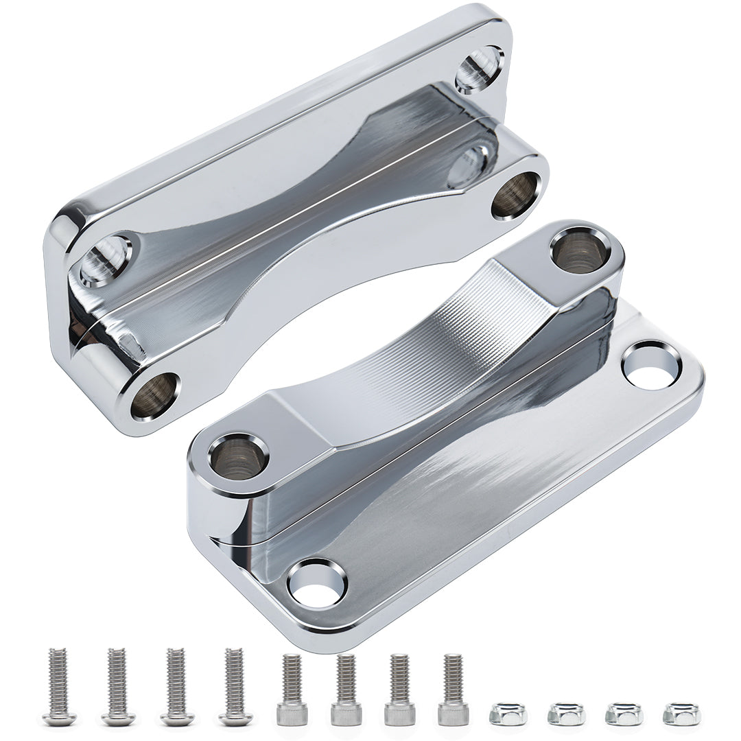 Front Fender Spacer Bracket Relocator Kit 20mm Lift Riser for 1993-2013 Harley Touring with 21" Wheel