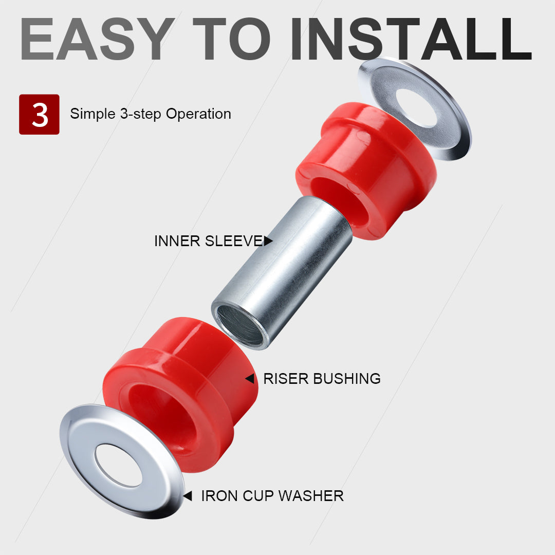 Handlebar Riser Bushings Damper Kit for Harley 1973-2017 Softail Dyna FXR 1973-Later Sportster XL