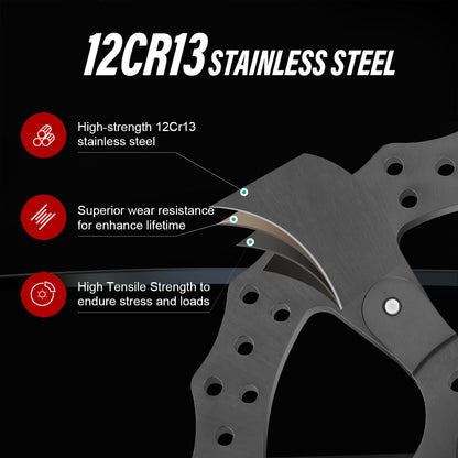 11.8" Front Brake Disc Rotors for Harley 2006-2017 Dyna 2015-Later Softail 2014-Later Sportster